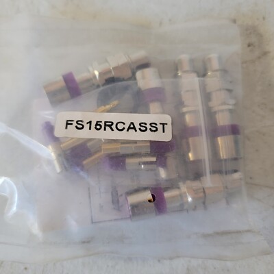 Belden F-Conn FS15RCASST Mini RCA RG59 Connectors Adaptors *5 Pack*