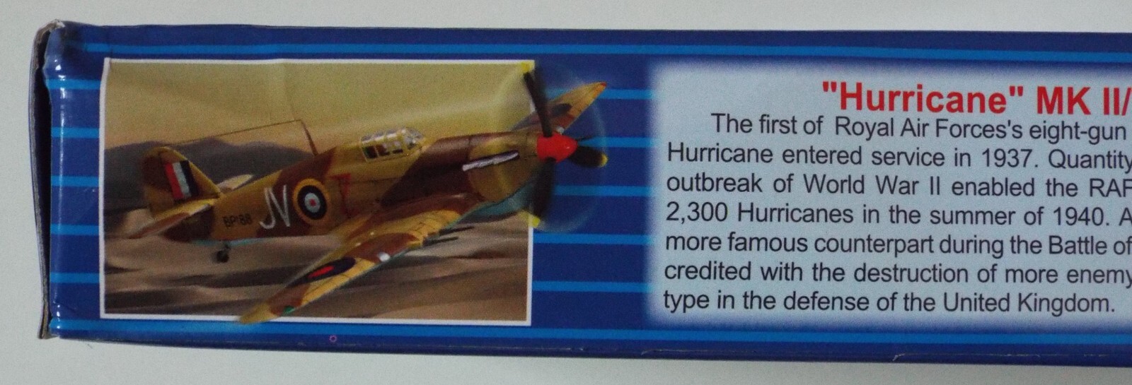 1/72 Hurricane MK II/Trop “Easy Assembly” Hobby Boss #80216 Factory Sealed MISB