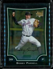 2009 Baseball Trading Card TOPPS Bowman Chrome #211 BOBBY PARNELL New York Mets