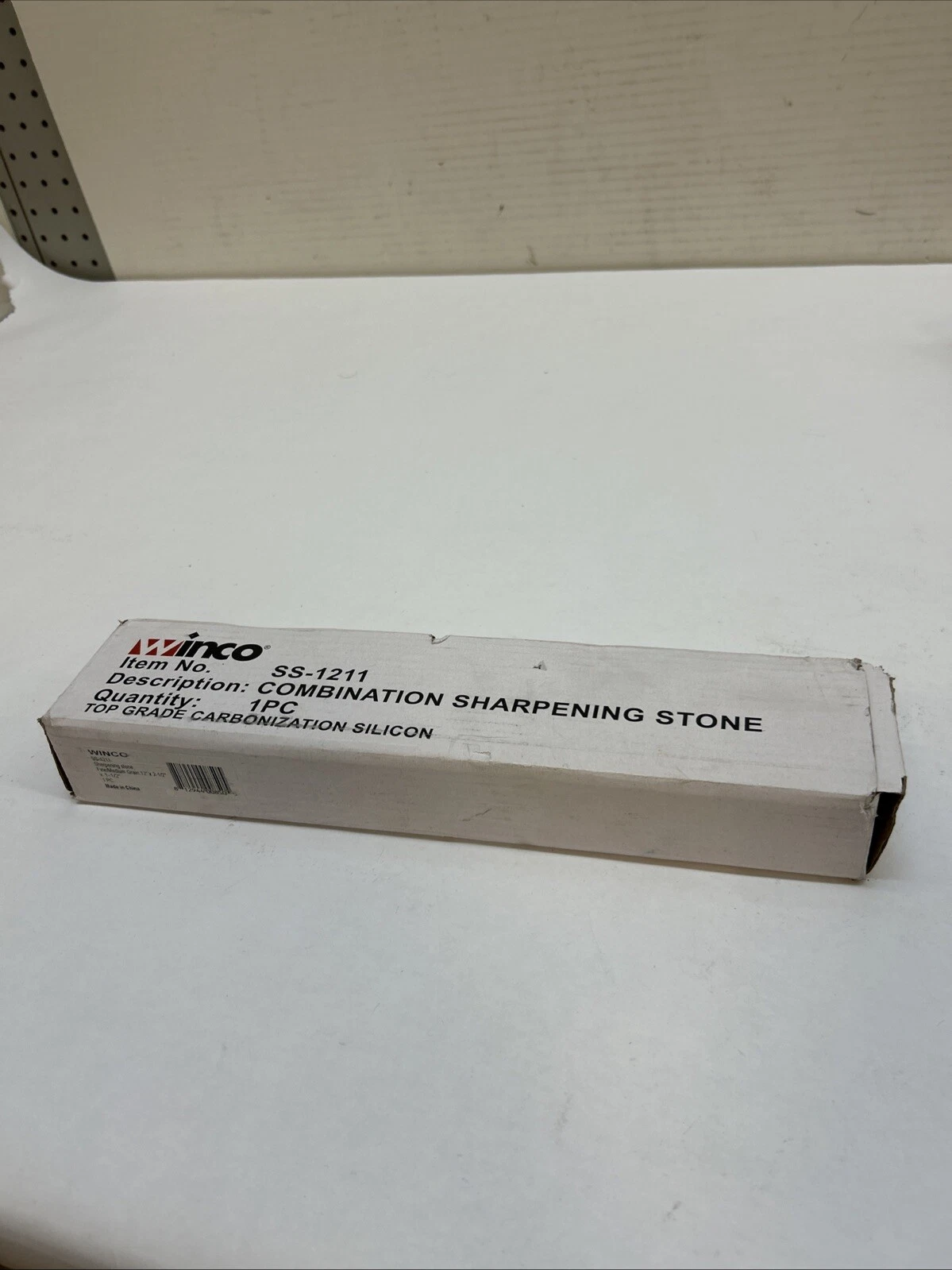 Winco Fine/Grain Knife Sharpening Stone, 12-Inch,Medium