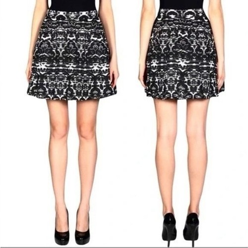 Gonna J Crew sfocata Ikat plissettata stampata 6 - Foto 2 di 4
