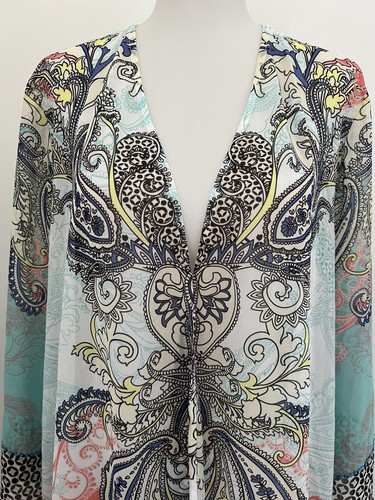 Soft Surroundings NEW W/Tags Muse Kimono Topper Bohemian Sheer Size L - Picture 5 of 11