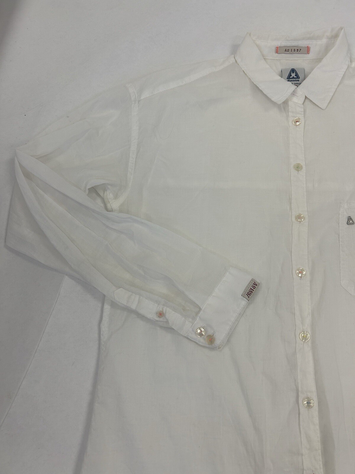 Gaastra Nautical Supplies Prima Vela Women’s Long Sleeve White Button Down Large