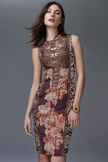 RARE NWT Anthropologie Byron Lars Talma Brocade Sheath Dress