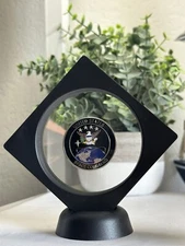 SPACE FORCE SPACE COMMAND LOGO  CHALLENGE  COIN With 3D Display Case