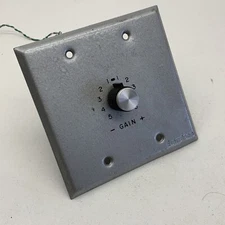Executone J407S/W42 Wall Plate Mounted Gain Control Knob
