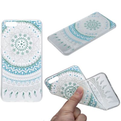 Henna Cover für Xiaomi Mi 5s Case Schutz Hülle Silikon Bumper Etuis Sonne Blau