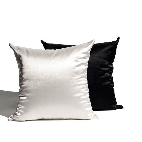 Throw Pillow Covers 18"*18" Sofa Decor Satin Silk Cushion Cases Home Sofa Decor - Picture 10 of 24