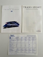 General Motors PONTIAC TRANS SPORT 2.3 3.8 French Brochure Price List 1992-1993