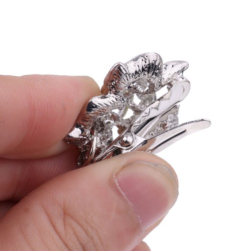 Mode Blume Retro Pullover Schalkette Clip Pin Brosche Cardigan Kragen Halter - Bild 14 von 20