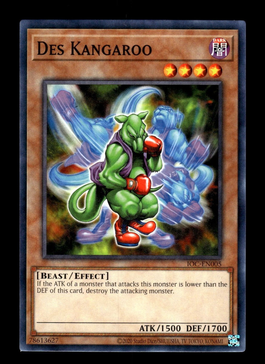 YuGiOh IOC-EN005 C Des Kangaroo Invasion of Chaos | eBay