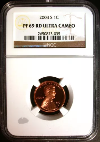 2003 S LINCOLN 1C PROOF NGC PF69 RD ULTRA CAMEO