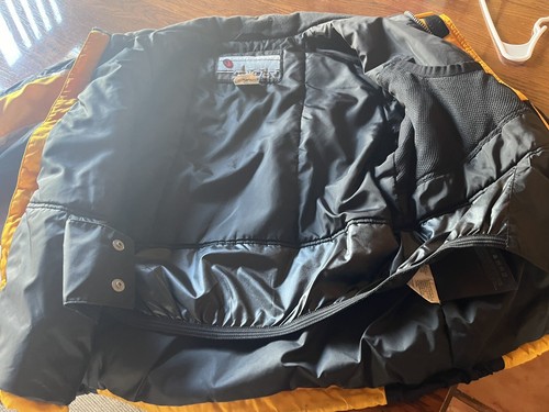 Spyder Kids Yellow Nylon Full Zip Lined Ski Jacket Size 14 - Picture 5 of 5