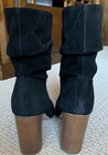 Womens SOLE SOCIETY BELEN Slouchy Bootie Black Cow Suede 9 M — photo 2