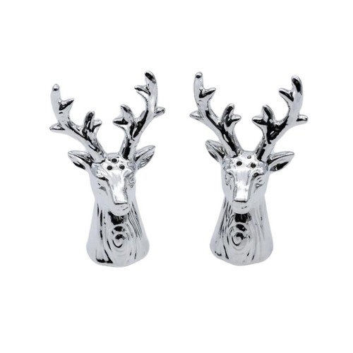 Saleros de pimienta ciervo de Navidad para decoración del hogar botellas de condimento de plata ciervo - Imagen 21 de 24