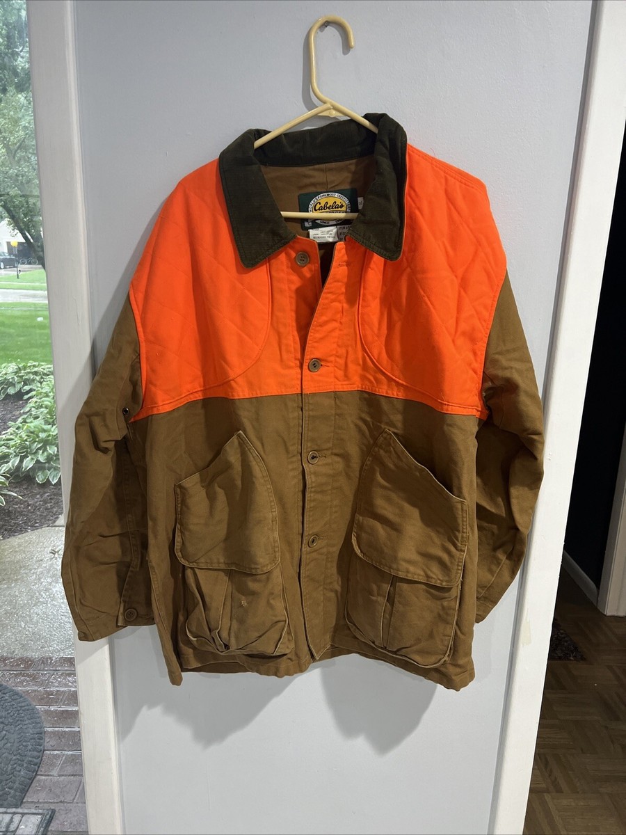 CABELA'S Orange Hunting Jacket Coat Fowl Heavy Mens XL | eBay