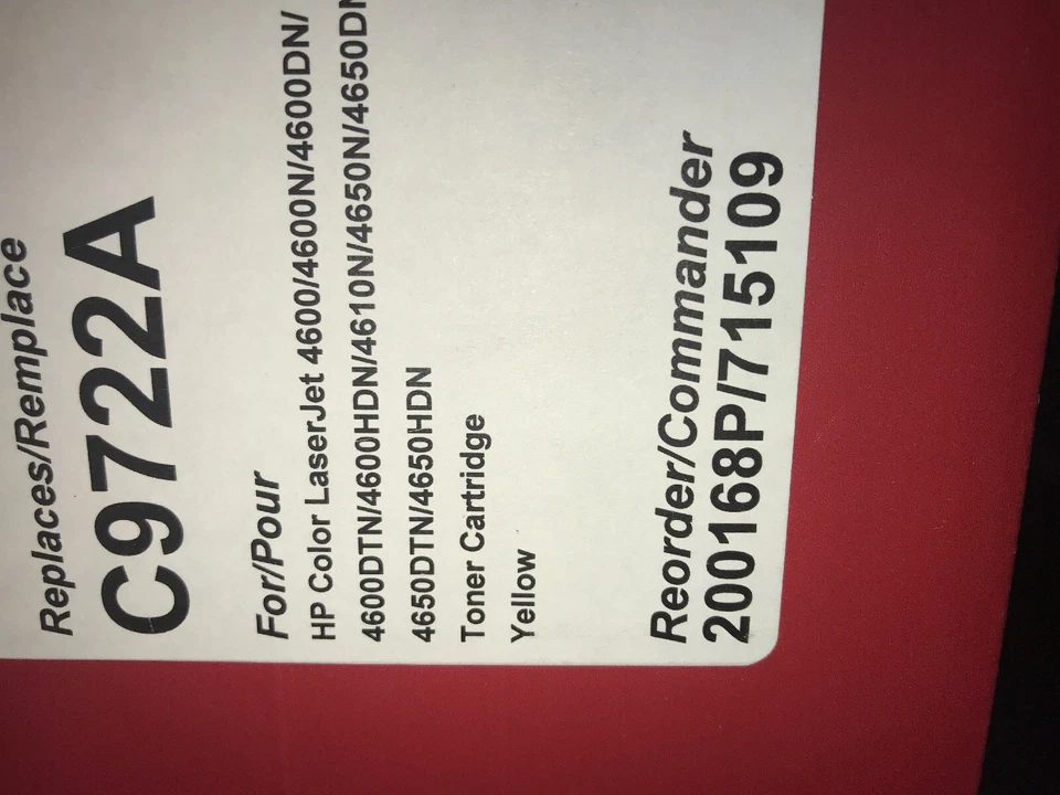 Brand New SealedWest Point Yellow Toner Cartridge for HP C9722A HP 641A 200168P - Image 3 of 4