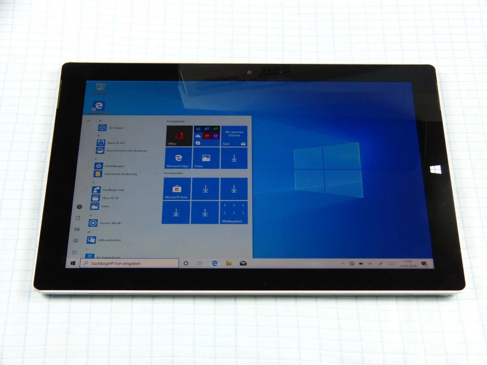 Microsoft Surface 3 128GB WLAN + 4G Silber! Gebraucht! +Type Station! TOP! OVP! - Bild 3 von 4