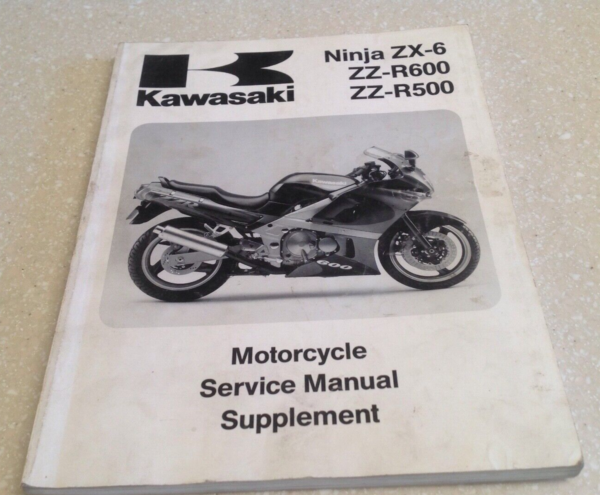 Service Manual Suppliment Kawasaki Ninja '93 ZX-6, ZZ-R600/500