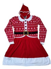 Christmas Holiday Red/White Sweater Dress w/Santa Hat Women’s Size XS/Junior XXL