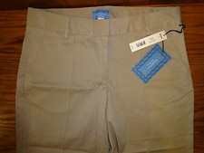 NEW WOMEN'S SIMPLY VERA BEIGE DRESS CAPRI PANTS 8 MSP $48