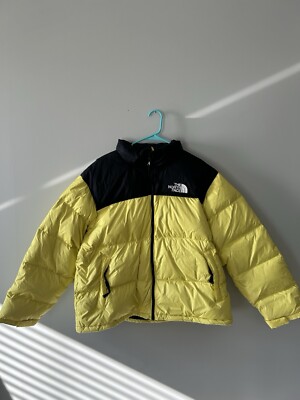 The North Face Mens 1996 Retro nuptse jacket 700 down yellow tail