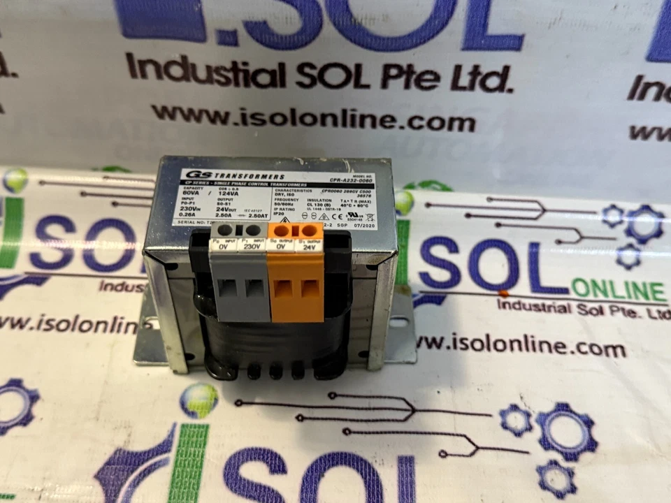 Gs Transformers CPR-A232-0060 monofásico 60VA/124VA 24V 2.50A NUEVO Foto 4 de 4