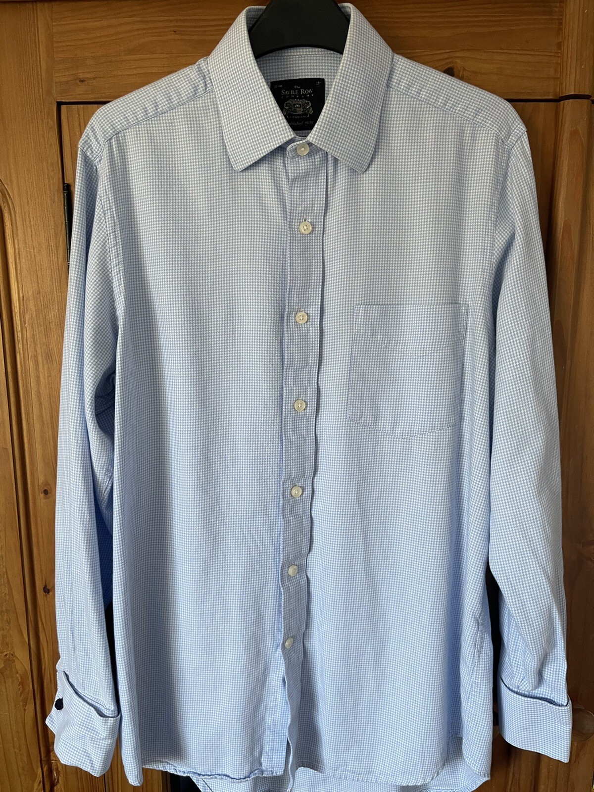 FILA Camicia uomo The Savile Row Company vestibilità classica blu cielo 15 pollici vestibilità classica 38 cm