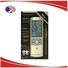 Universal Gold Mini Split AC Remote Compatible with Daikin,Trane,Fujitsu,Haier