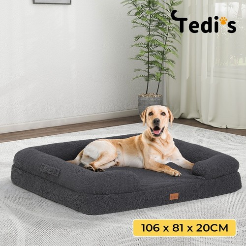 Pet Dog Calming Bed Cat Sofa Beds Removable Washable Mat Waterproof Linner Warm - Picture 116 of 462
