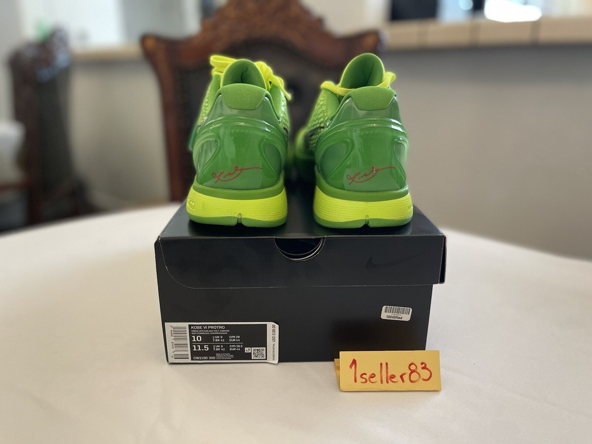 kobe 6 grinch 2020 price