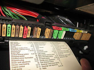 BMW E39 interior glove box FUSE BOX 525i 528i 530i 540i M5 ... 97 bmw 740il fuse diagram 