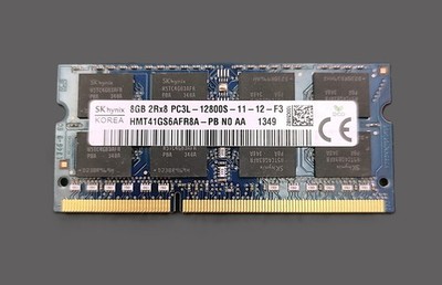 SK hynix 1x 8GB DDR3L 1600MHz SO-DIMM PC3L-12800S 2Rx8 Laptop RAM