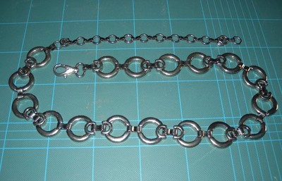 DAMENGÜRTEL METALLKETTE 100 CM KARABINERVERSCHLUSS