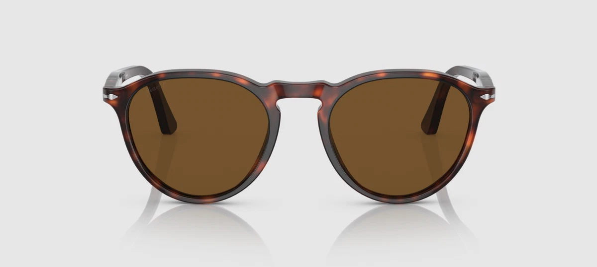 PERSOL PO3286S 24 57 Havana Polar Brown Polarized 53 mm Unisex Sunglasses