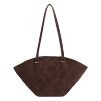 Seidenfelt Rena Schultertasche 45Cm #SDF-1109-346 (Dark Brown)