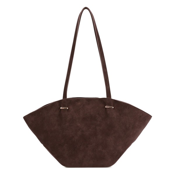 Seidenfelt Rena Schultertasche 45Cm #SDF-1109-346 (Dark Brown)-image