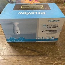 LaView 4MP Bulb Security Camera 2.4GHz, 360° 2K, Motion, Alarm LV-PWL2-W - White