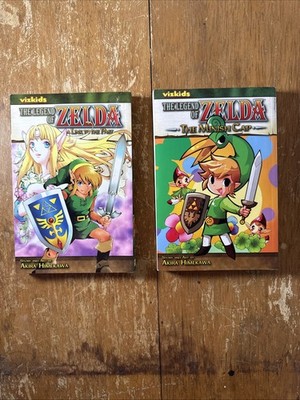 The Legend Of Zelda - Lot Of 2 Books - A Link To The Past - The Minish Cap Manga