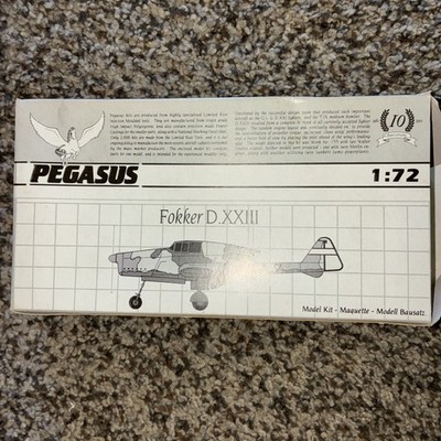 Pegasus Fokker D.XXIII 1/72 Scale Plastic Model Kit 4005 Dutch Air Force
