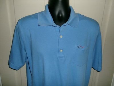 Mens Greg Norman Shark Short Sleeve Polo Golf Shirt Size L Large