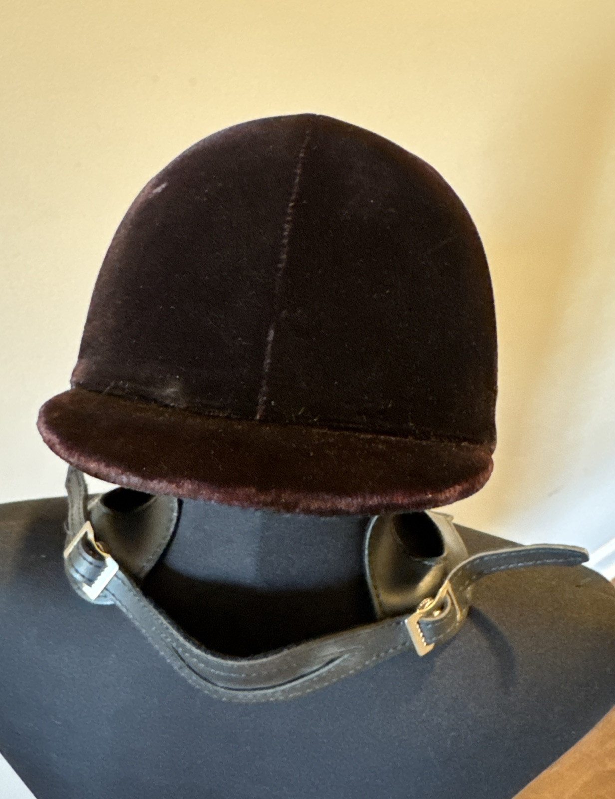 Casco in velluto equestre bambino taglia 6 e 5 8 US Pony Club nero