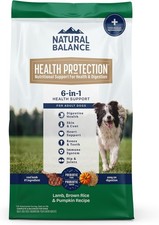 Natural Balance Health Protection Dry Dog Food Lamb Brown Rice  Pumpkin