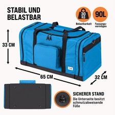 Reisetasche Sporttasche Fitness Tasche Mehrzwecktasche Weekender Duffelbag 90L
