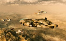 Star Wars millennium falcon ywing ships art Custom Gaming Mat Desk 4684