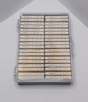 SIBA 172900 Sortimentsbox Feinsicherung 5x20mm 250V 100mA-6,3A Mittelträge 18 W