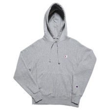 Vintage Champion Reverse Weave Hoodie Pullover Sweatshirt Mens Size Small Gray