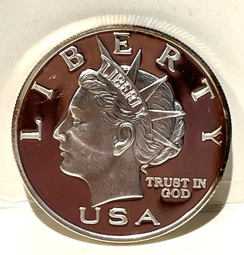 1999 Silver 1 oz NORFED Liberty $10 Proof-Like - Variant 3 - Slightly Toned