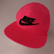 Nike Hat Boys Pink 4/6X Cotton Adjustable Snapback Cap