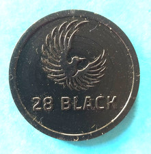 28 Black Energie-Trink-Marke-Chip-Token-Pin (Sammlerstück) PVC